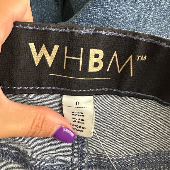 NWT White House Black Market High Rise Slim Jeans Ella Vintage 0 #WHBM18 - Picture 5 of 10